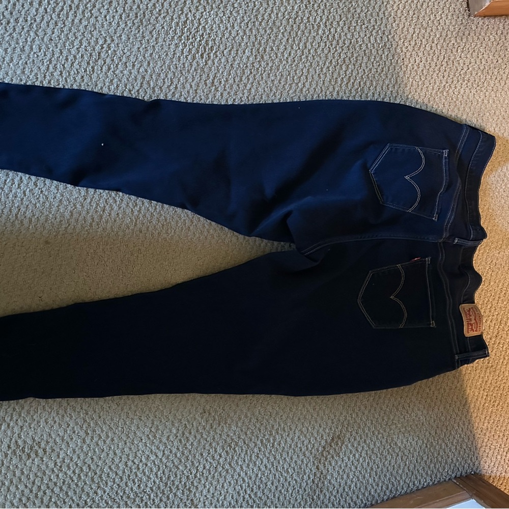 Levi's Blue High Rise Skinny Jeansl